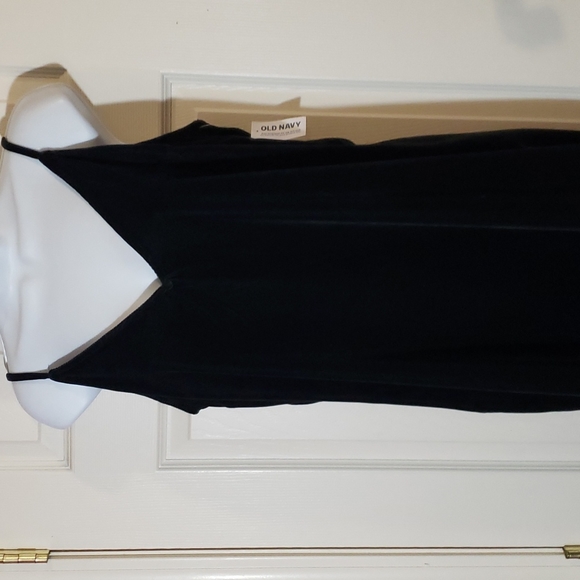 Old Navy Black velvet Maxi Dress - Picture 2 of 7